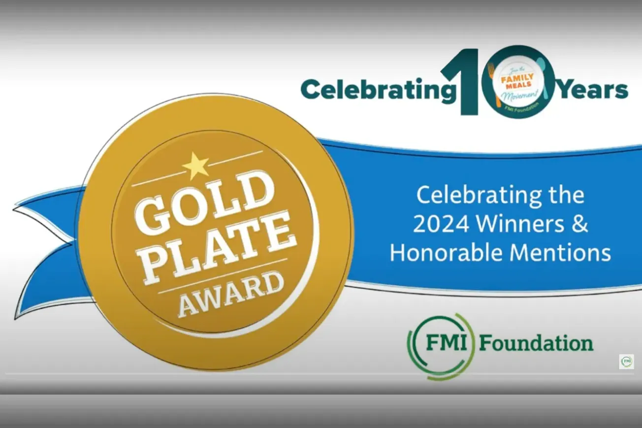 FMI Foundation honors industry leaders with Gold Plate Awards for promoting family meals