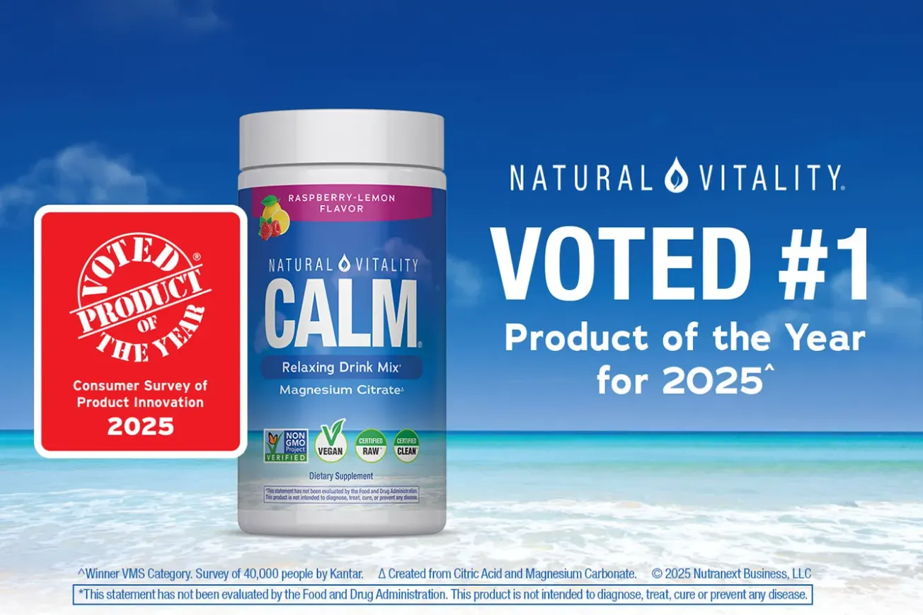 Natural Vitality’s CALM Magnesium Powder voted a Product of the Year